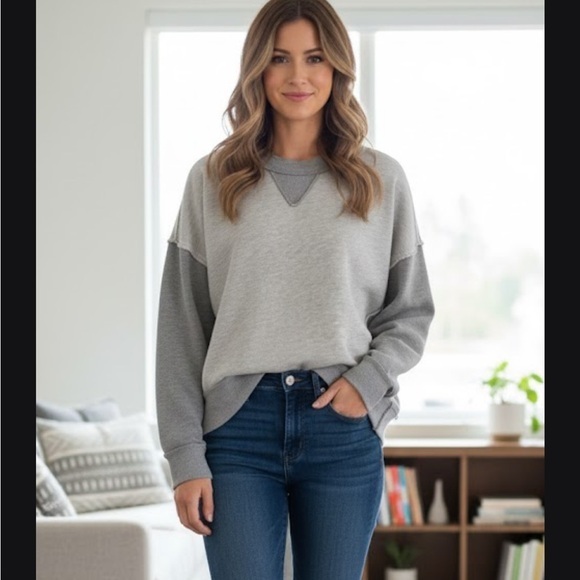 FP Movement by Free People Sweaters - FP Movement by Free People Gray Sweater